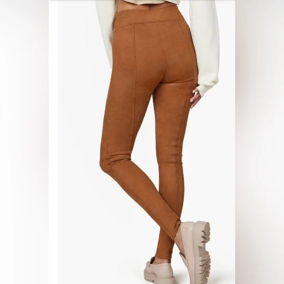 SPANX Faux Suede High-Waisted Leggings - Picture 3 of 12